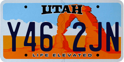 UT license plate Y462JN