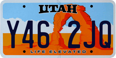 UT license plate Y462JQ