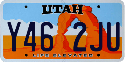 UT license plate Y462JU