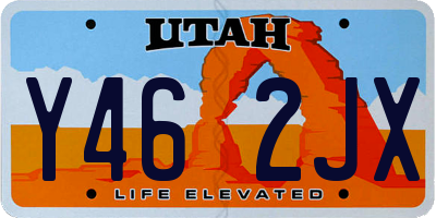 UT license plate Y462JX