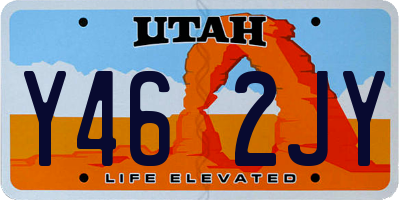 UT license plate Y462JY