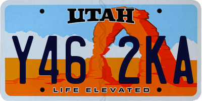 UT license plate Y462KA