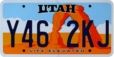 UT license plate Y462KJ