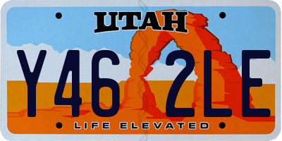 UT license plate Y462LE