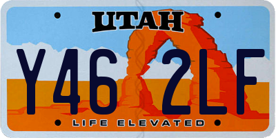 UT license plate Y462LF