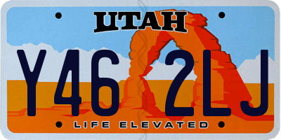 UT license plate Y462LJ