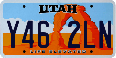 UT license plate Y462LN