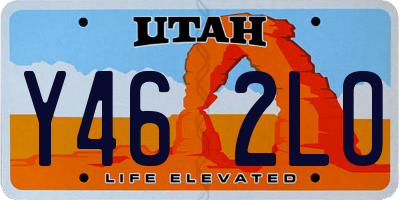 UT license plate Y462LO