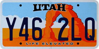UT license plate Y462LQ