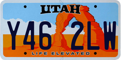 UT license plate Y462LW