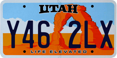 UT license plate Y462LX