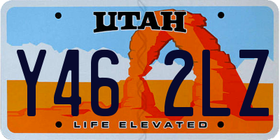 UT license plate Y462LZ