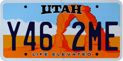 UT license plate Y462ME