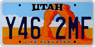 UT license plate Y462MF
