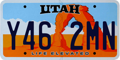 UT license plate Y462MN