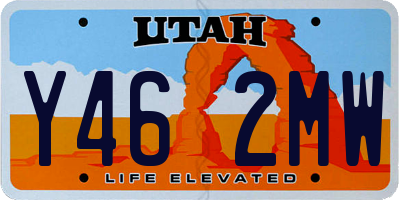 UT license plate Y462MW