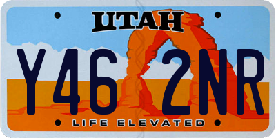 UT license plate Y462NR