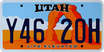 UT license plate Y462OH