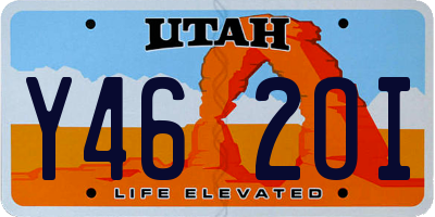UT license plate Y462OI