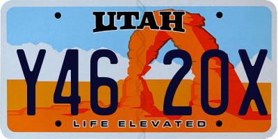 UT license plate Y462OX