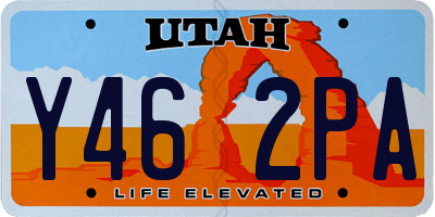 UT license plate Y462PA