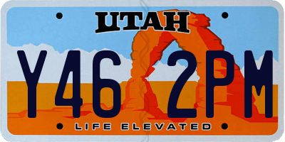 UT license plate Y462PM