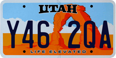 UT license plate Y462QA