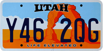 UT license plate Y462QG