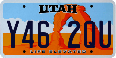 UT license plate Y462QU