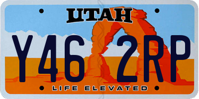 UT license plate Y462RP