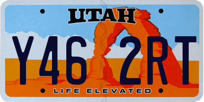 UT license plate Y462RT