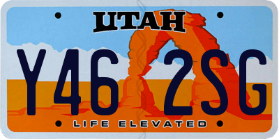 UT license plate Y462SG