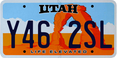 UT license plate Y462SL