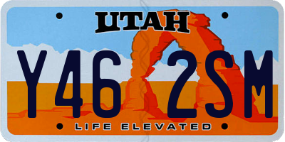 UT license plate Y462SM