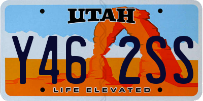 UT license plate Y462SS