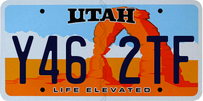 UT license plate Y462TF