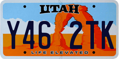 UT license plate Y462TK