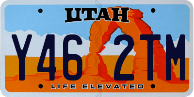 UT license plate Y462TM