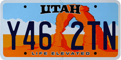 UT license plate Y462TN