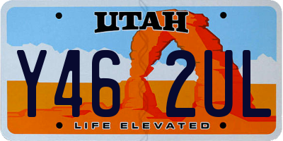 UT license plate Y462UL