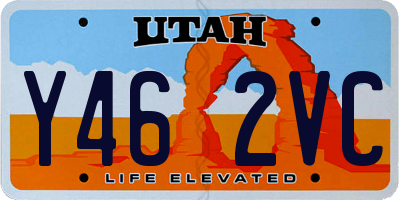 UT license plate Y462VC