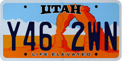 UT license plate Y462WN
