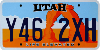 UT license plate Y462XH
