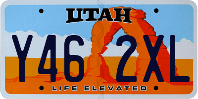 UT license plate Y462XL
