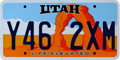 UT license plate Y462XM