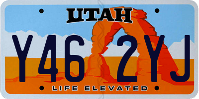 UT license plate Y462YJ
