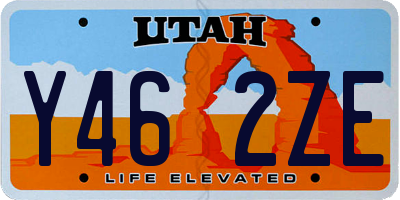 UT license plate Y462ZE