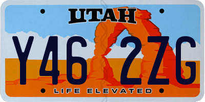UT license plate Y462ZG