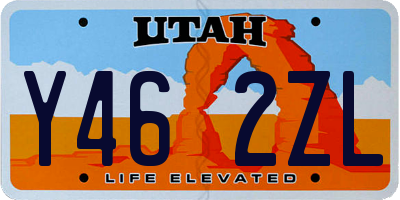 UT license plate Y462ZL