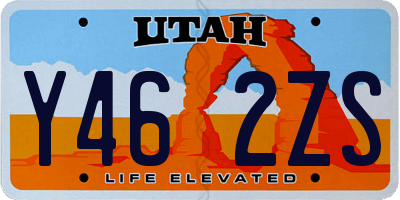 UT license plate Y462ZS